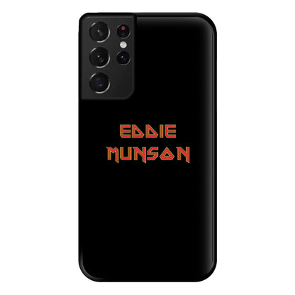 Eddie Munson Text Phone Case for Galaxy S21 Ultra