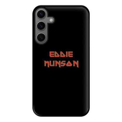 Eddie Munson Text Phone Case for Galaxy S23FE