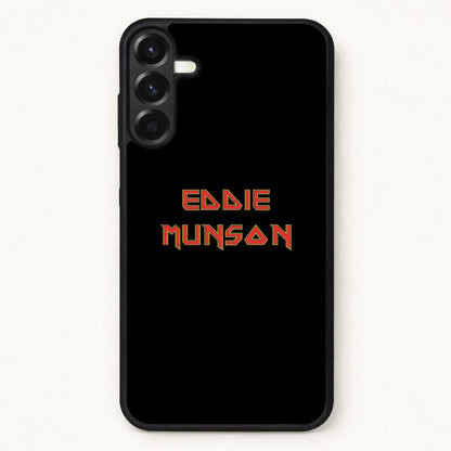 Eddie Munson Text Phone Case for Galaxy A17