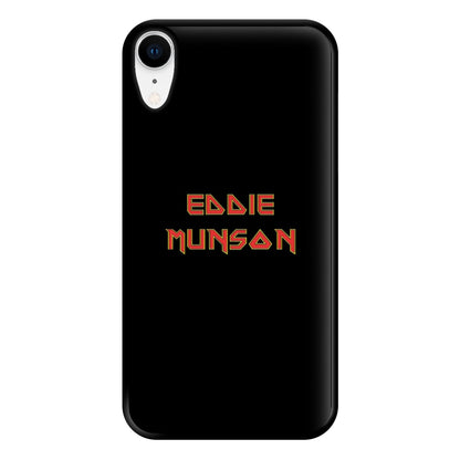 Eddie Munson Text Phone Case for iPhone XR