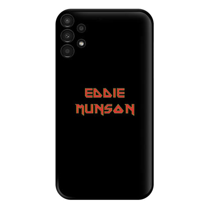 Eddie Munson Text Phone Case for Galaxy A13