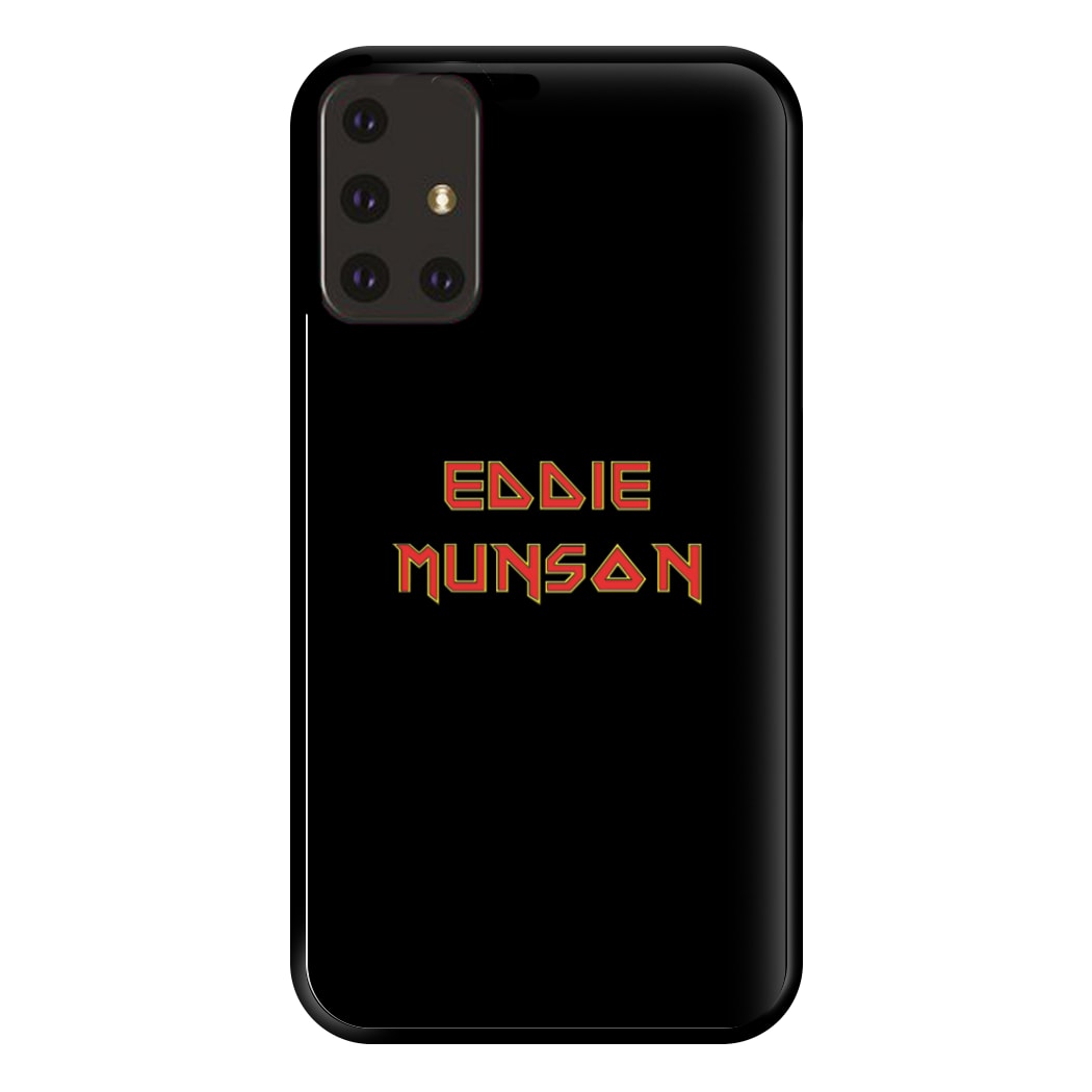 Eddie Munson Text Phone Case for Galaxy A71