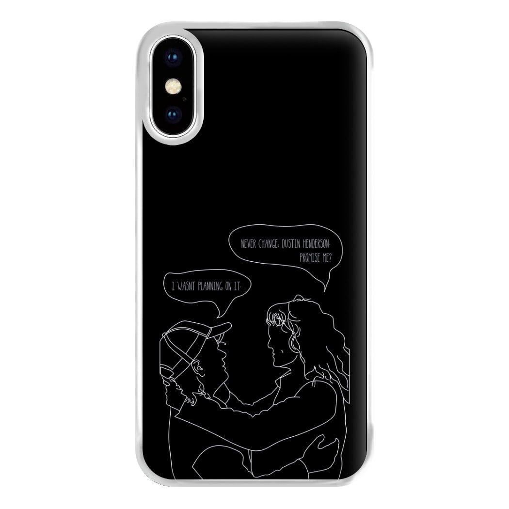 Never Change Dustin - Eddie Munson Stranger Phone Case for iPhone XS Max