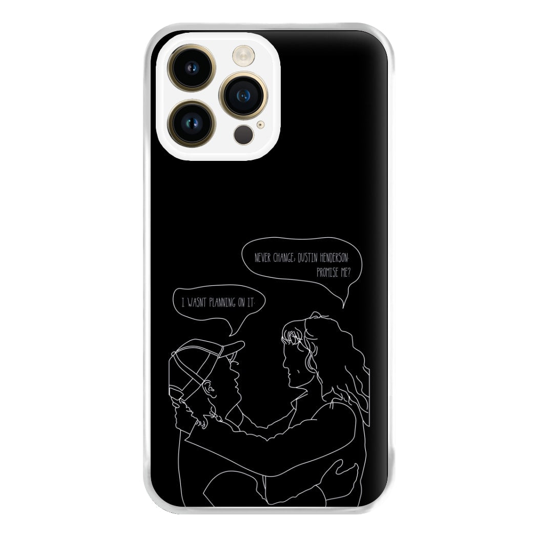 Never Change Dustin - Eddie Munson Stranger Phone Case for iPhone 14 Pro Max