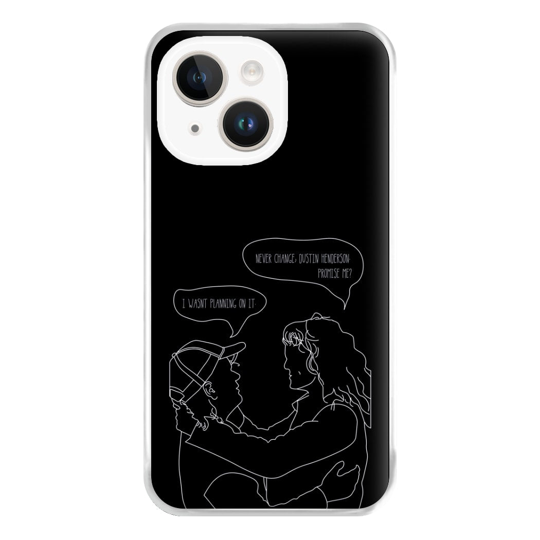 Never Change Dustin - Eddie Munson Stranger Phone Case for iPhone 14 Plus