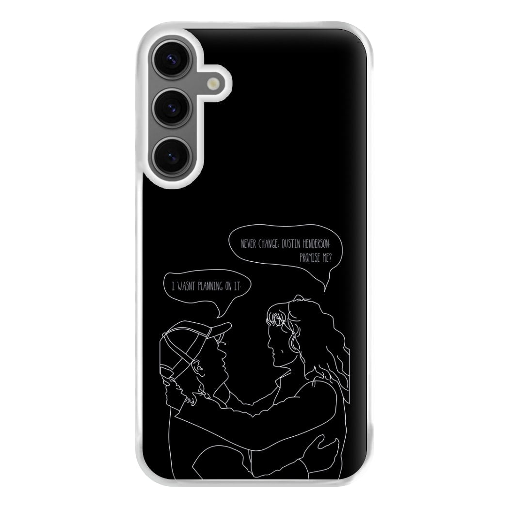 Never Change Dustin - Eddie Munson Stranger Phone Case for Galaxy S24FE