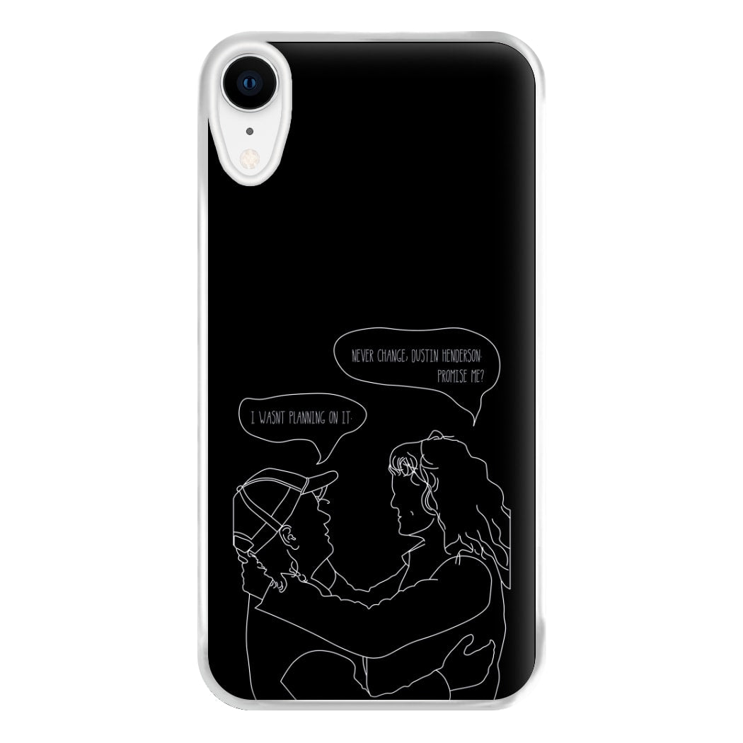 Never Change Dustin - Eddie Munson Stranger Phone Case for iPhone XR