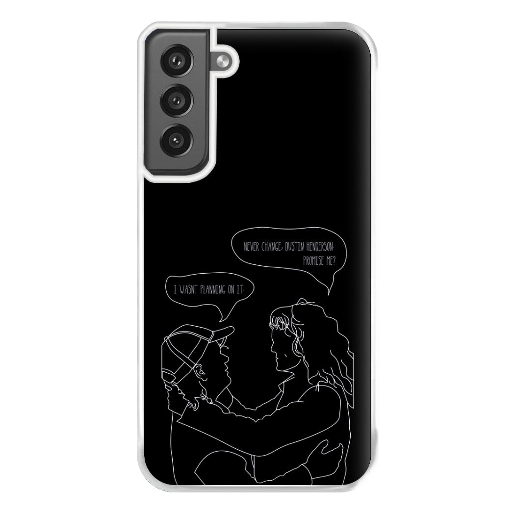 Never Change Dustin - Eddie Munson Stranger Phone Case for Galaxy S21FE