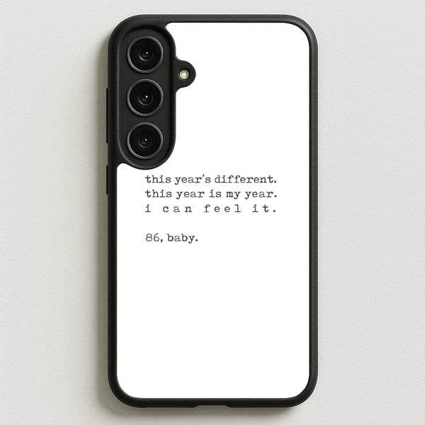 This Year's Different - Eddie Munson Stranger Phone Case for Galaxy S25FE