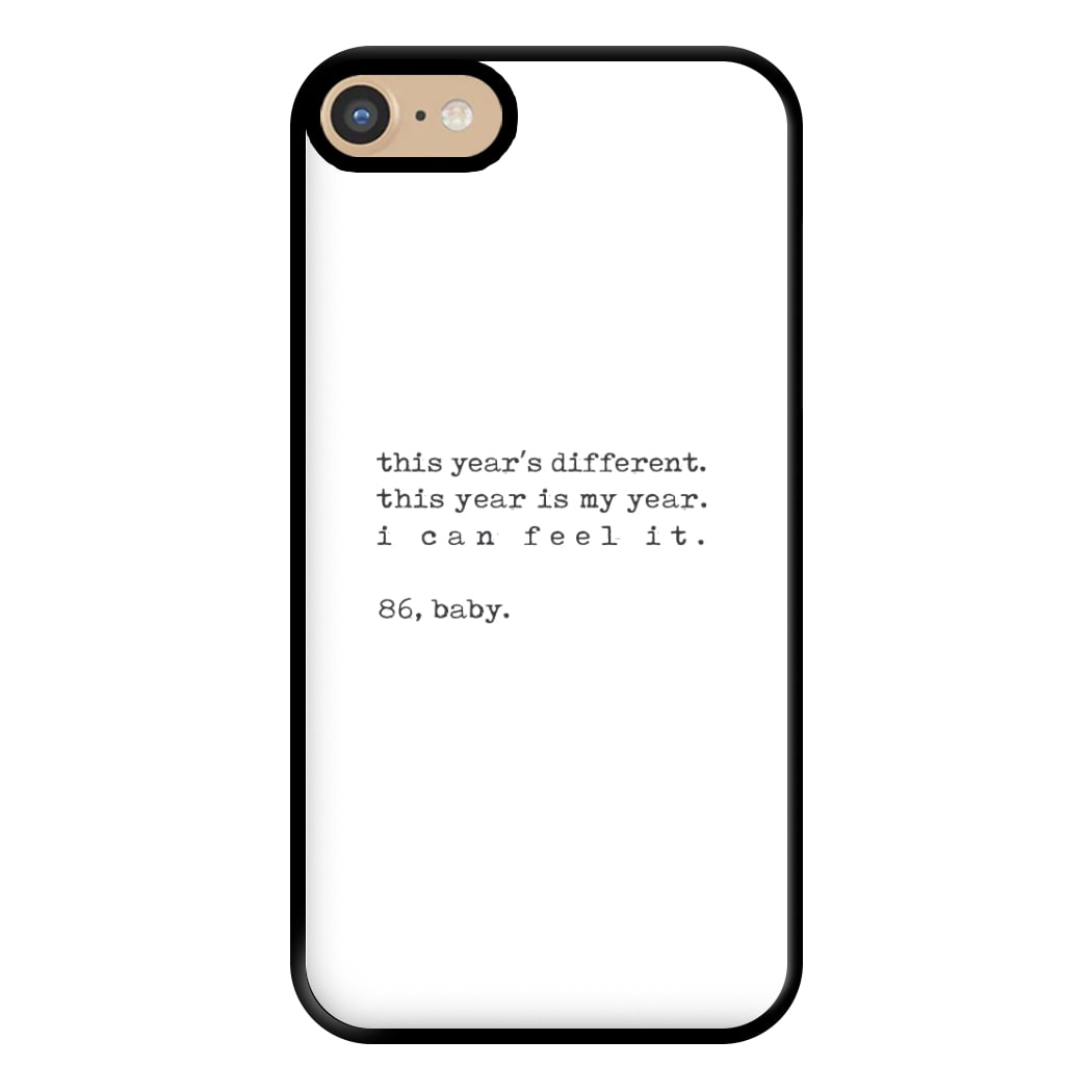 This Year's Different - Eddie Munson Stranger Phone Case for iPhone 6 / 7 / 8 / SE