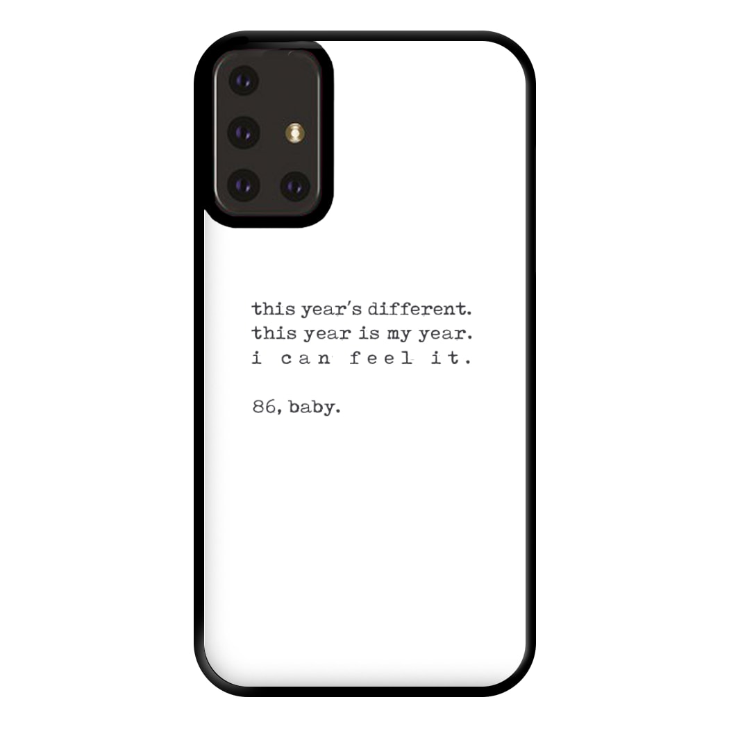 This Year's Different - Eddie Munson Stranger Phone Case for Galaxy A71