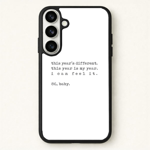 This Year's Different - Eddie Munson Stranger Phone Case for Galaxy S26 Plus