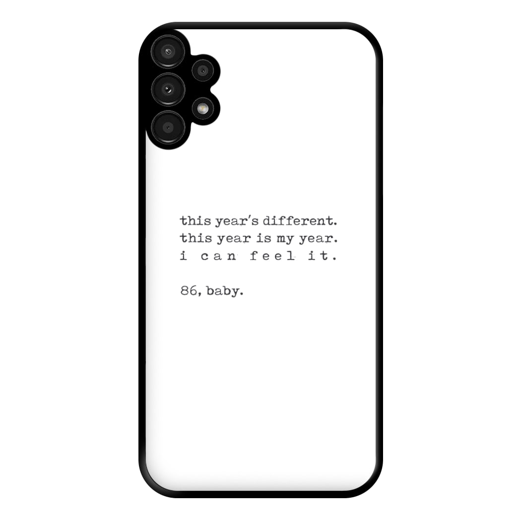 This Year's Different - Eddie Munson Stranger Phone Case for Galaxy A13