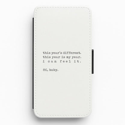 This Year's Different - Eddie Munson Stranger Flip / Wallet Phone Case