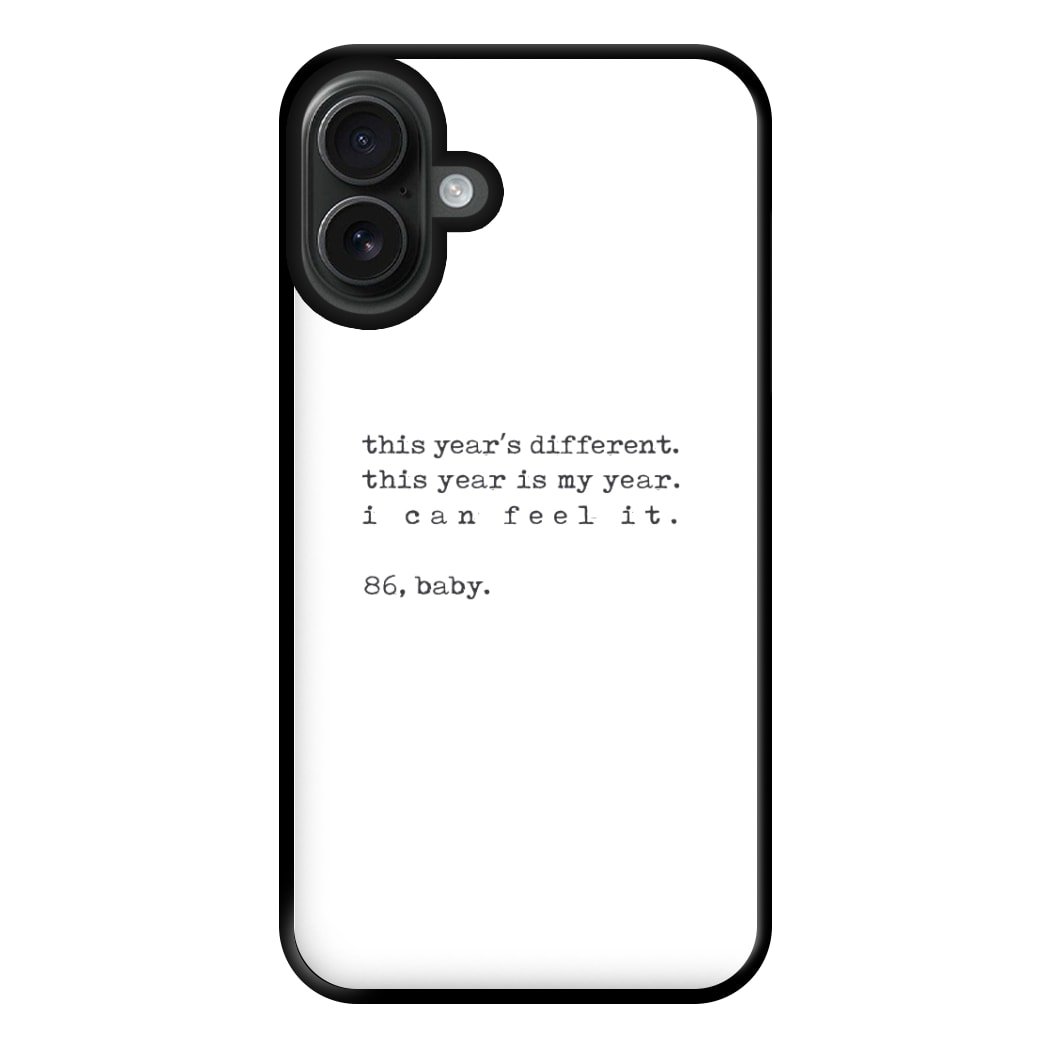 This Year's Different - Eddie Munson Stranger Phone Case for iPhone 16 Plus