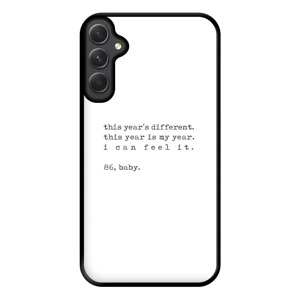 This Year's Different - Eddie Munson Stranger Phone Case for Galaxy A14