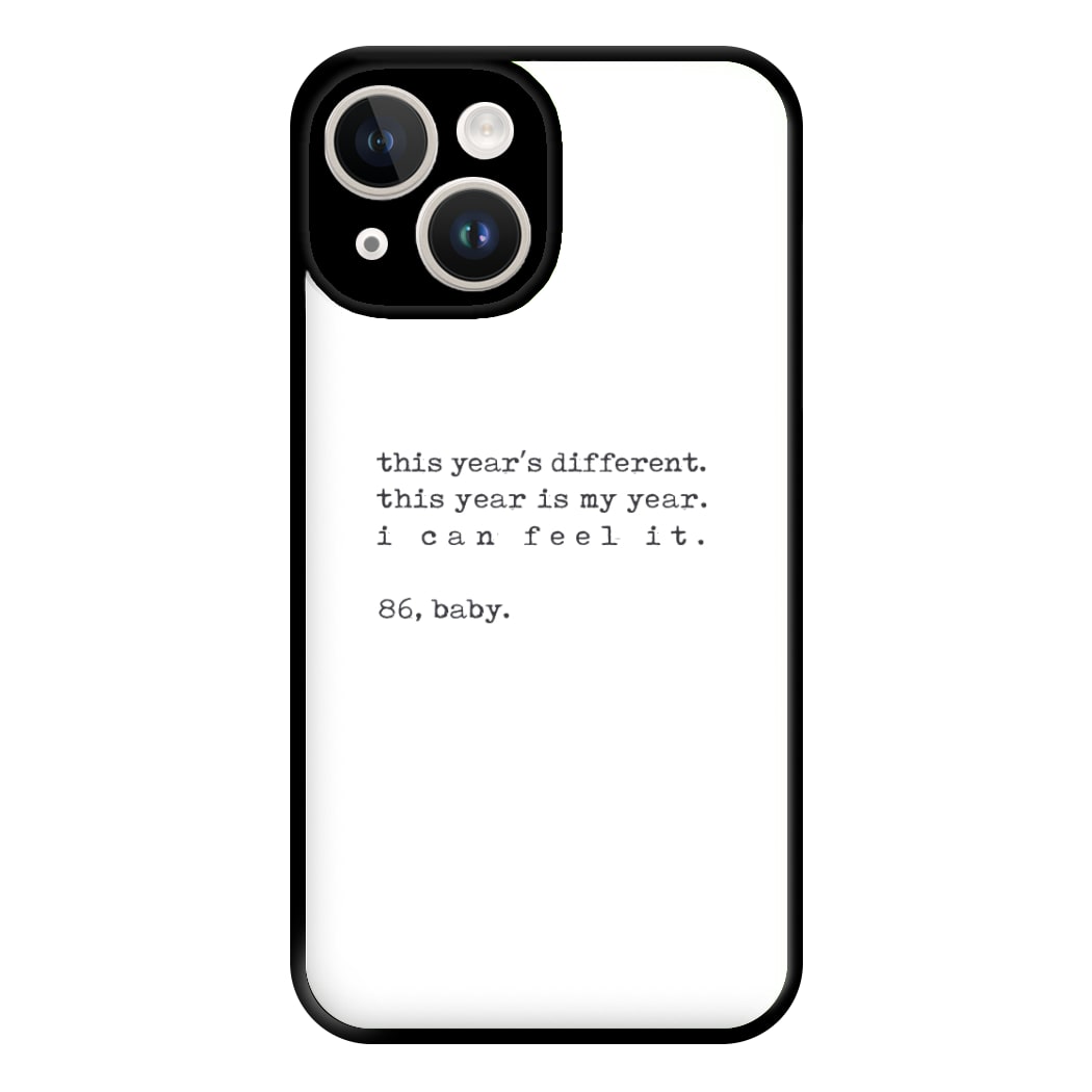 This Year's Different - Eddie Munson Stranger Phone Case for iPhone 14