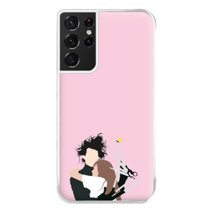 Edward And Kim -Scissorhands Phone Case for Galaxy S21 Ultra