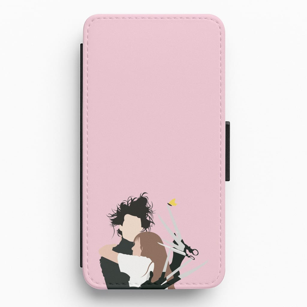 Edward And Kim -Scissorhands Flip / Wallet Phone Case