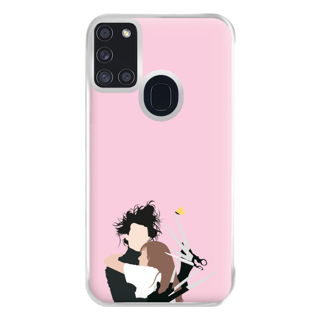 Edward And Kim -Scissorhands Phone Case for Galaxy A21s