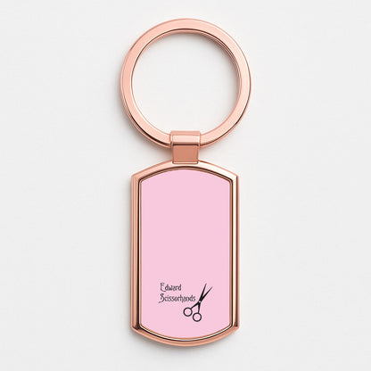 Name - Scissorhands Rose Gold Keyring