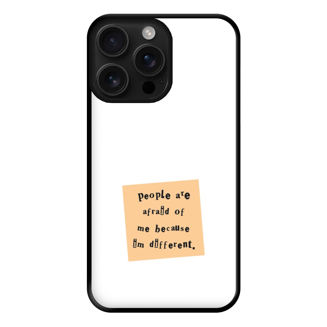 People Are Afraid Of Me - Scissorhands Phone Case