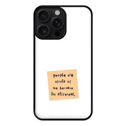 People Are Afraid Of Me - Scissorhands Phone Case for iPhone 16 Pro Max