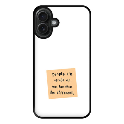 People Are Afraid Of Me - Scissorhands Phone Case for iPhone 16 Plus