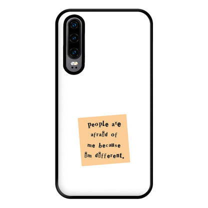 People Are Afraid Of Me - Scissorhands Phone Case for Huawei P30