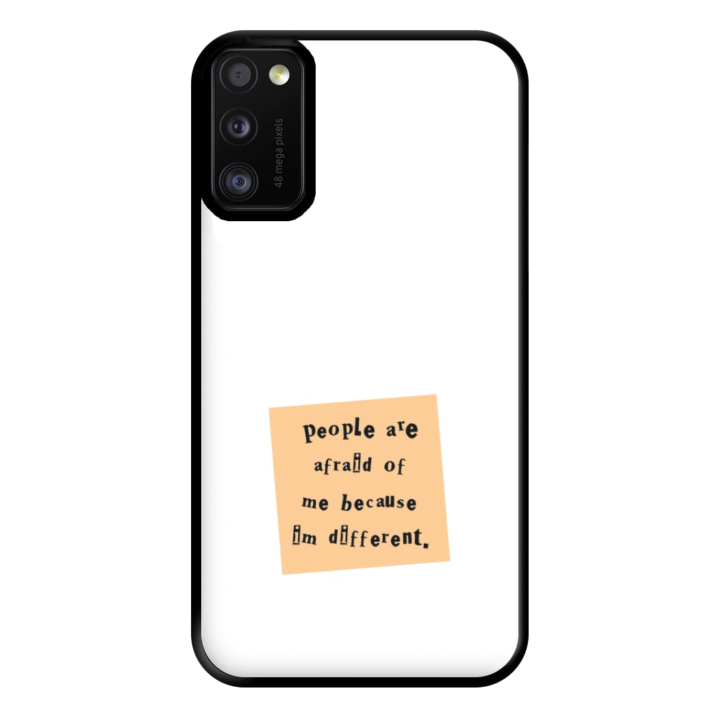 People Are Afraid Of Me - Scissorhands Phone Case for Galaxy A41