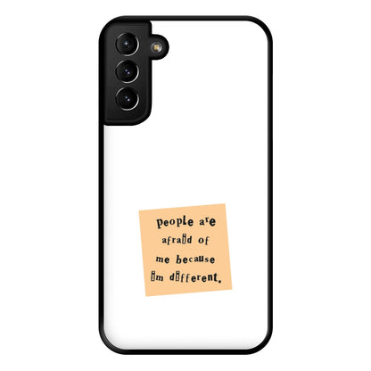 People Are Afraid Of Me - Scissorhands Phone Case for Galaxy S21 Plus