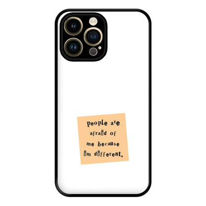 People Are Afraid Of Me - Scissorhands Phone Case for iPhone 14 Pro Max