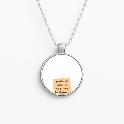 People Are Afraid Of Me - Scissorhands Circle Necklace