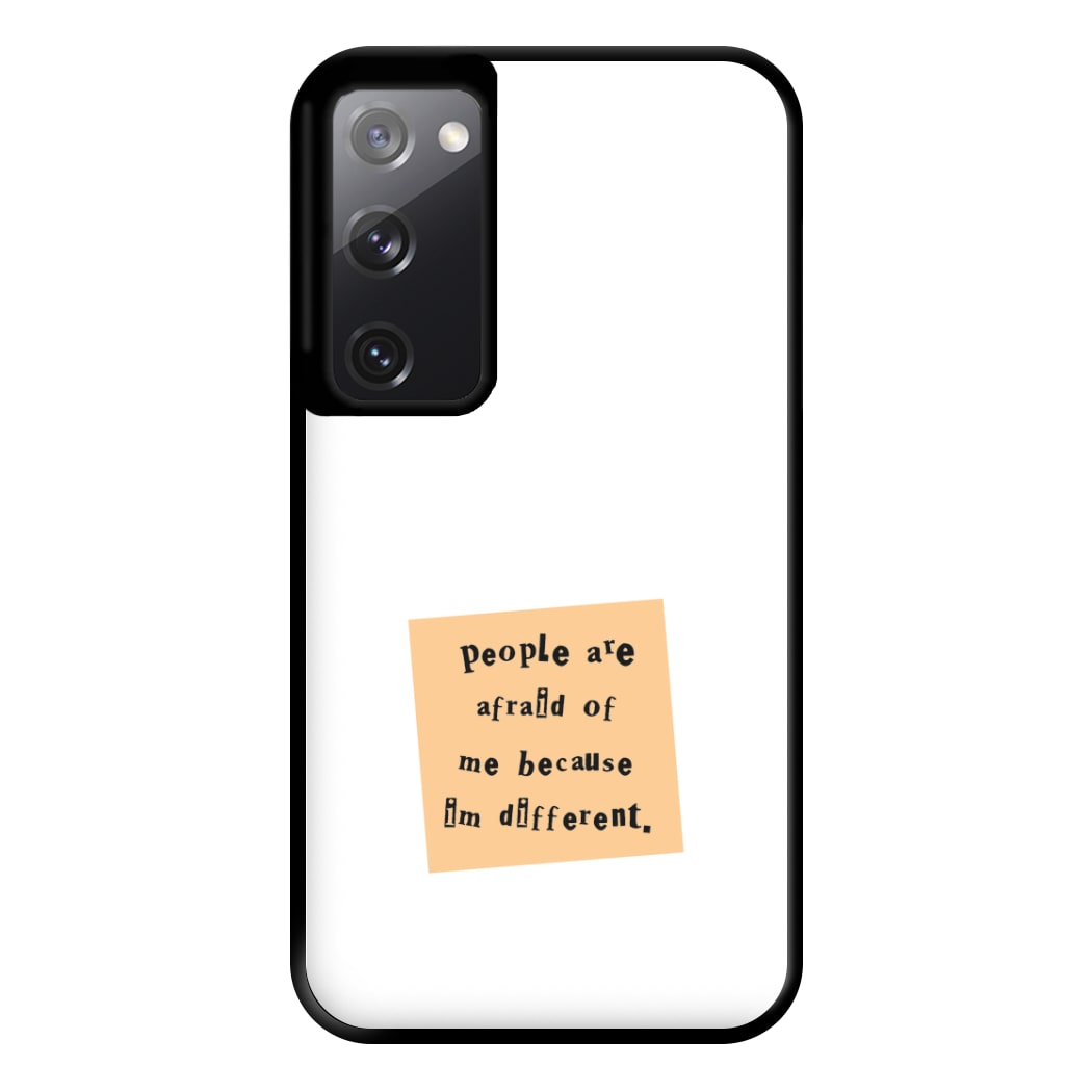 People Are Afraid Of Me - Scissorhands Phone Case for Galaxy S20FE