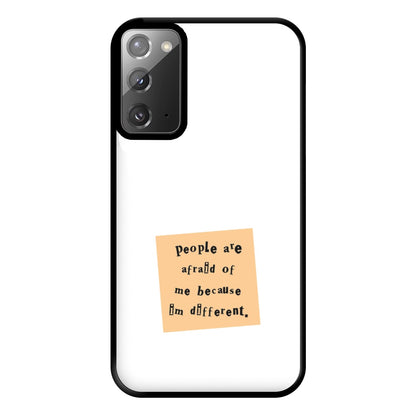 People Are Afraid Of Me - Scissorhands Phone Case for Galaxy Note 20 Ultra