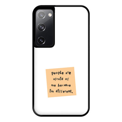 People Are Afraid Of Me - Scissorhands Phone Case for Galaxy S20