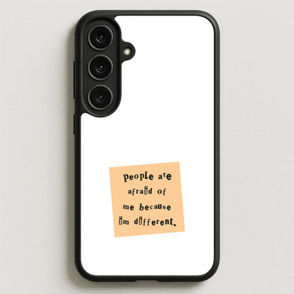 People Are Afraid Of Me - Scissorhands Phone Case for Galaxy S25FE