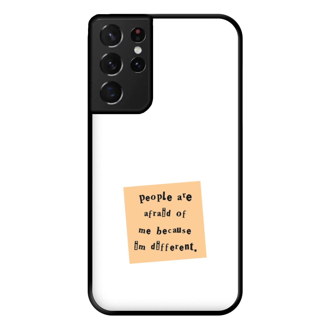 People Are Afraid Of Me - Scissorhands Phone Case for Galaxy S21 Ultra