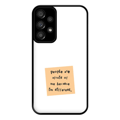 People Are Afraid Of Me - Scissorhands Phone Case for Galaxy A33