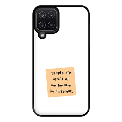 People Are Afraid Of Me - Scissorhands Phone Case for Galaxy A12