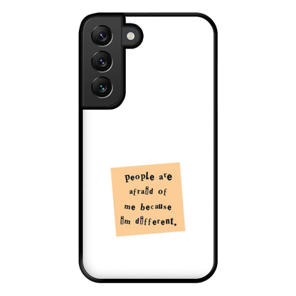 People Are Afraid Of Me - Scissorhands Phone Case for Galaxy S22 Plus