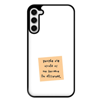 People Are Afraid Of Me - Scissorhands Phone Case for Galaxy S23 Plus