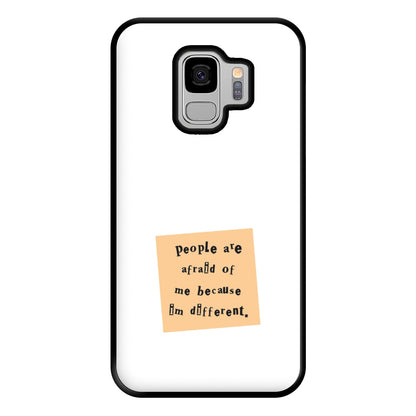 People Are Afraid Of Me - Scissorhands Phone Case for Galaxy S9 Plus