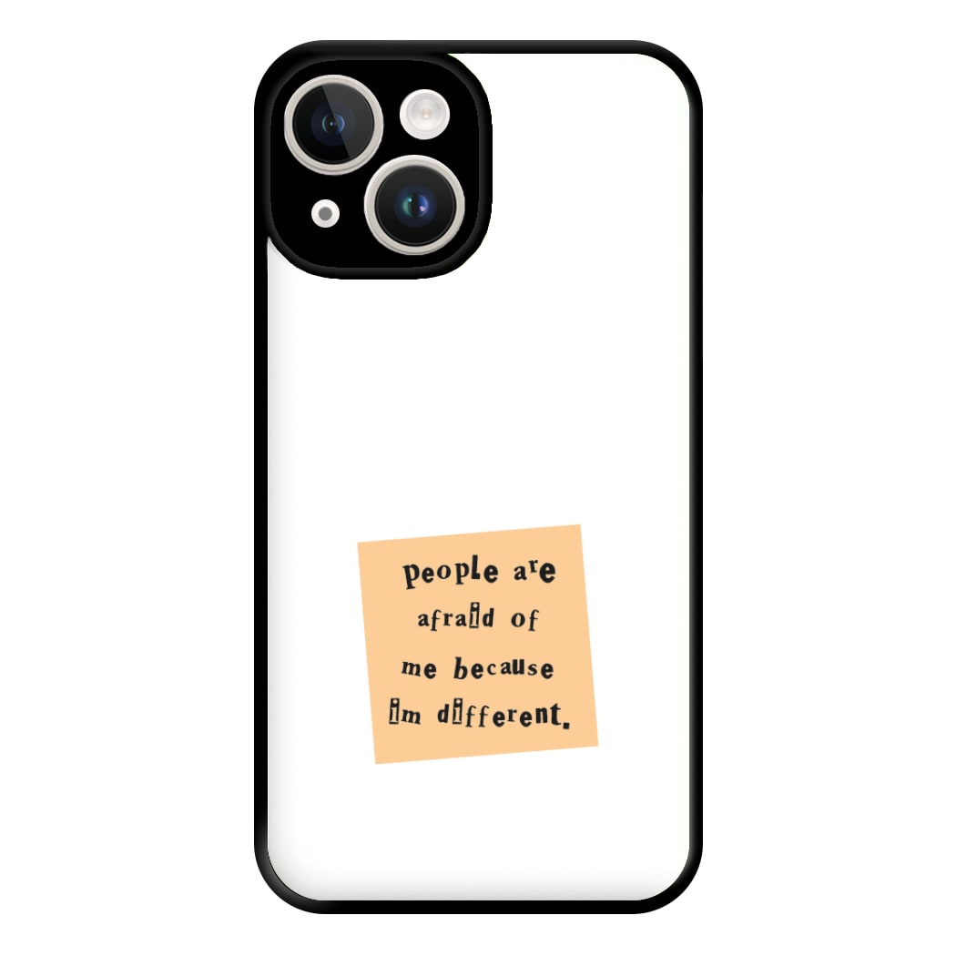 People Are Afraid Of Me - Scissorhands Phone Case for iPhone 14