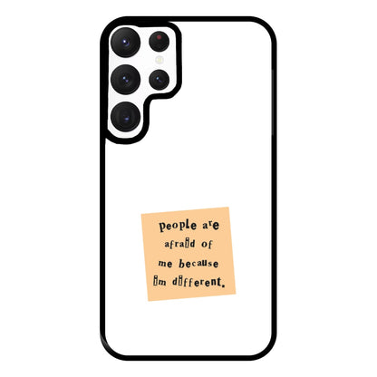 People Are Afraid Of Me - Scissorhands Phone Case for Galaxy S22 Ultra