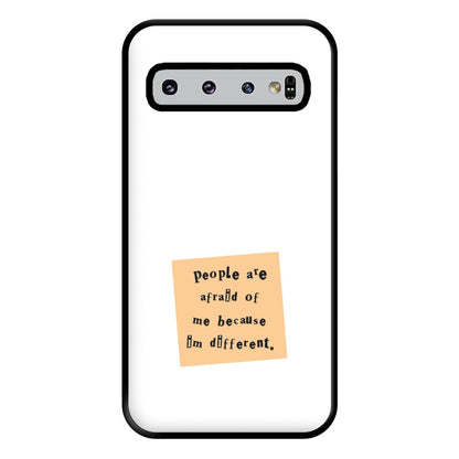 People Are Afraid Of Me - Scissorhands Phone Case for Galaxy S10 Plus