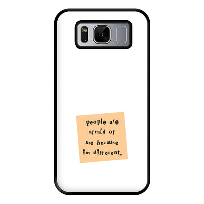 People Are Afraid Of Me - Scissorhands Phone Case for Galaxy S8 Plus