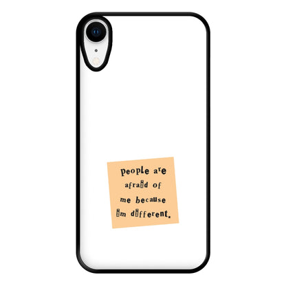 People Are Afraid Of Me - Scissorhands Phone Case for iPhone XR