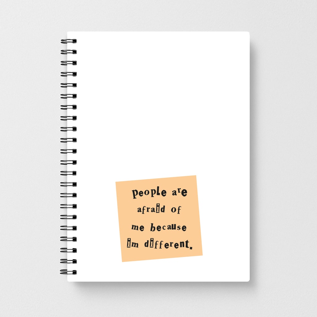 People Are Afraid Of Me - Scissorhands Notebook