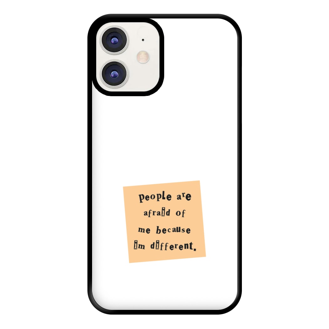 People Are Afraid Of Me - Scissorhands Phone Case for iPhone 12 / 12 Pro